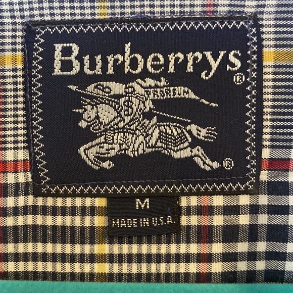 Burberry Dress Shirt Plaid Button Down Long Sleeve Size Medium - Picture 3 of 7